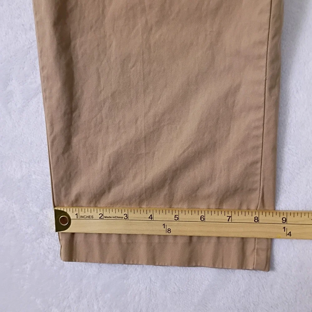 Polo Ralph Lauren Mens Chino Pants 35x32 Tan Khaki Straight Leg 100% Cotton